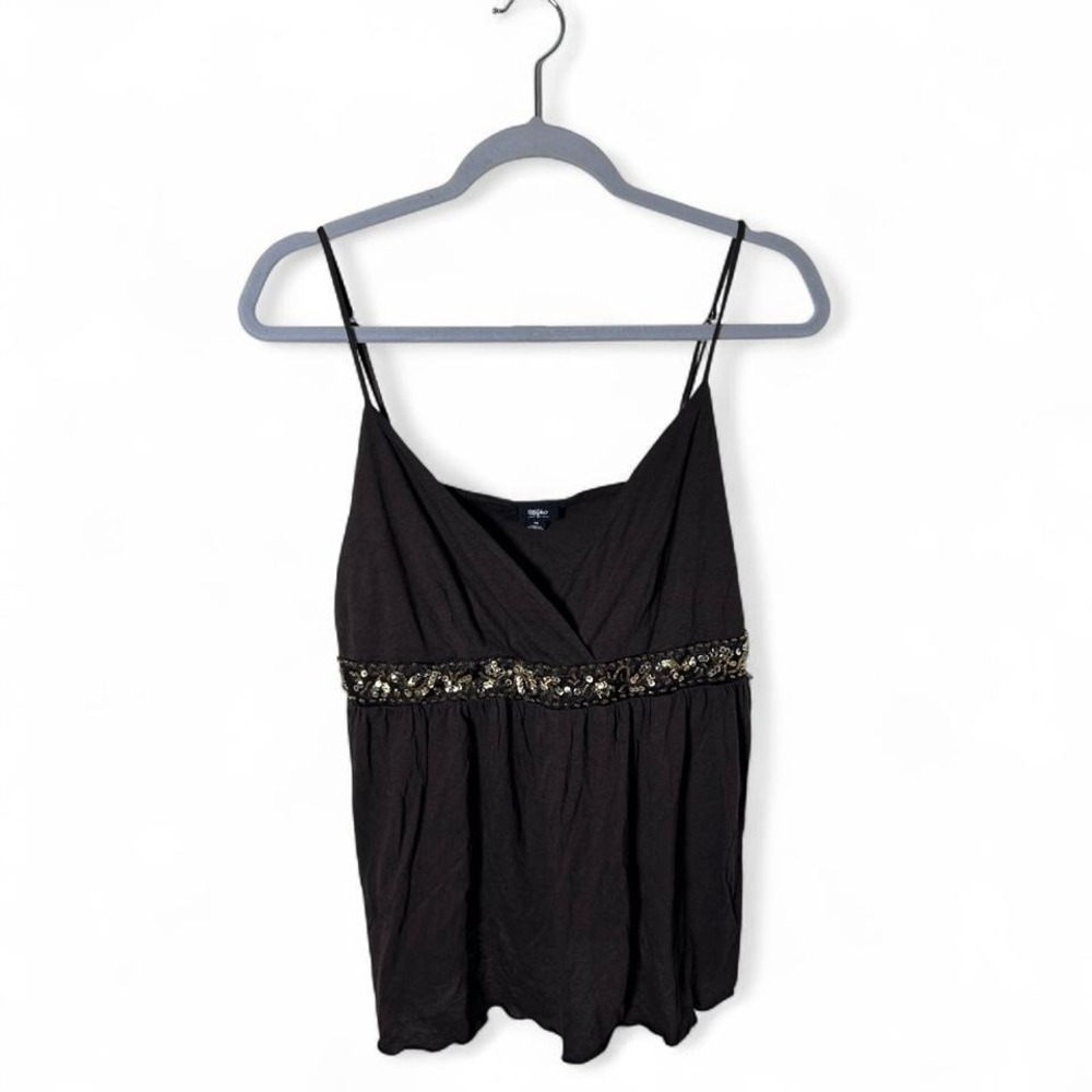 Vintage Y2K Mossimo Sequin Cami Babydoll Top‎ Women's M